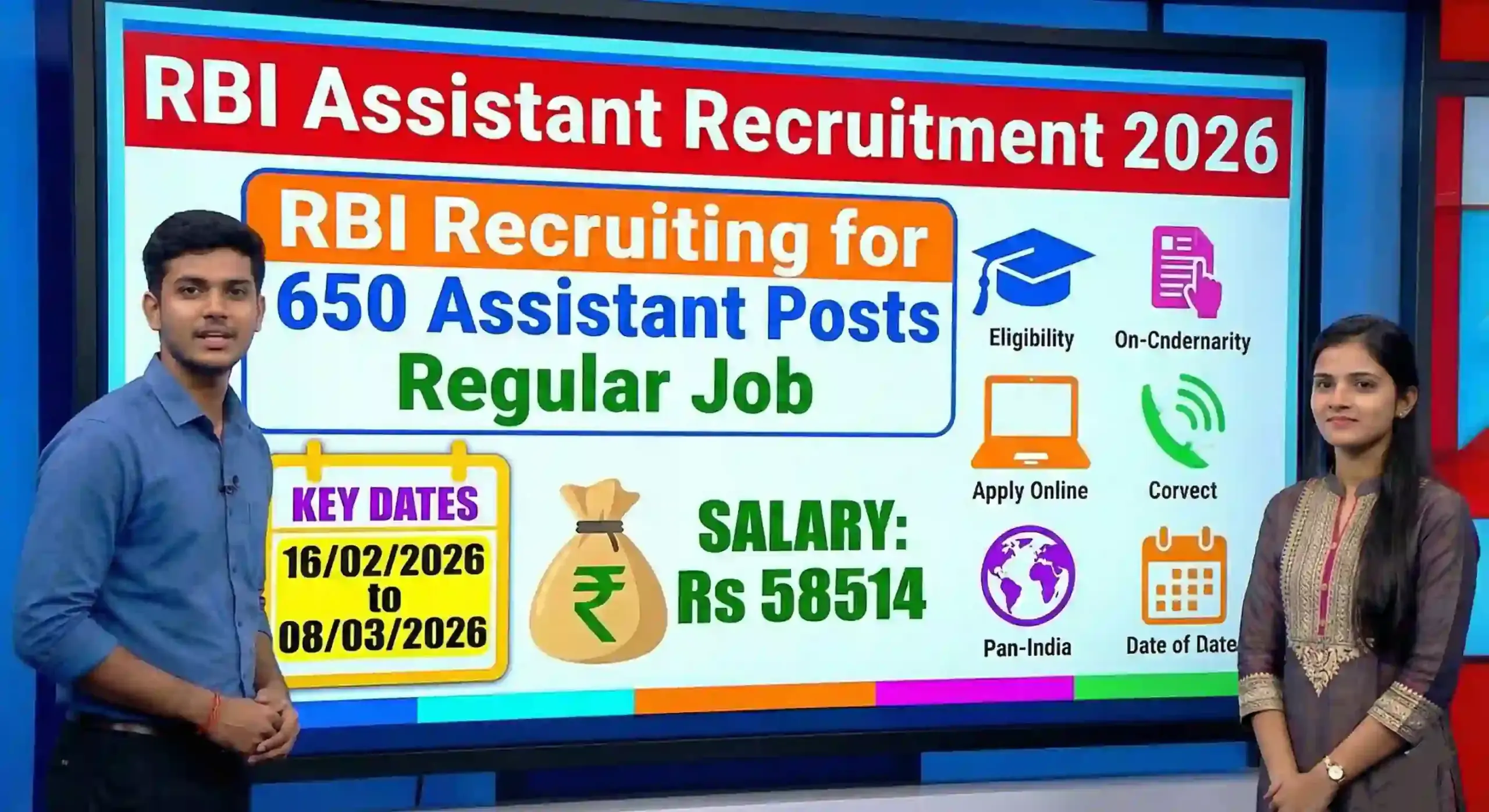 RBI Assistant Recruitment 2026 - Apply Online for 650 Posts